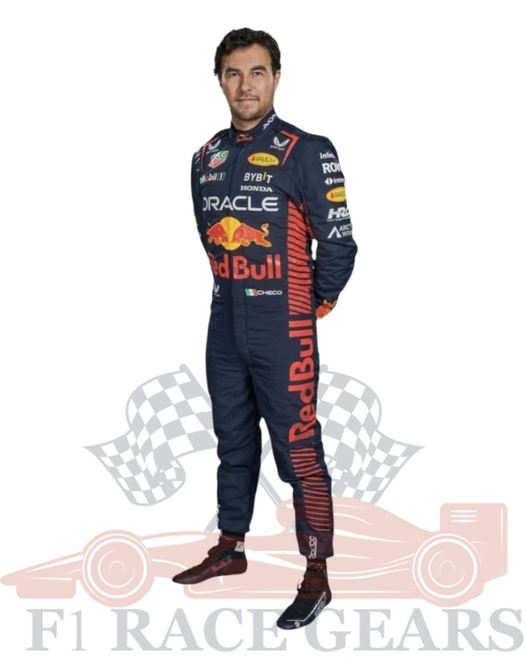 F1 Sergio perez Red bull Honda Oracle 2023 race suit