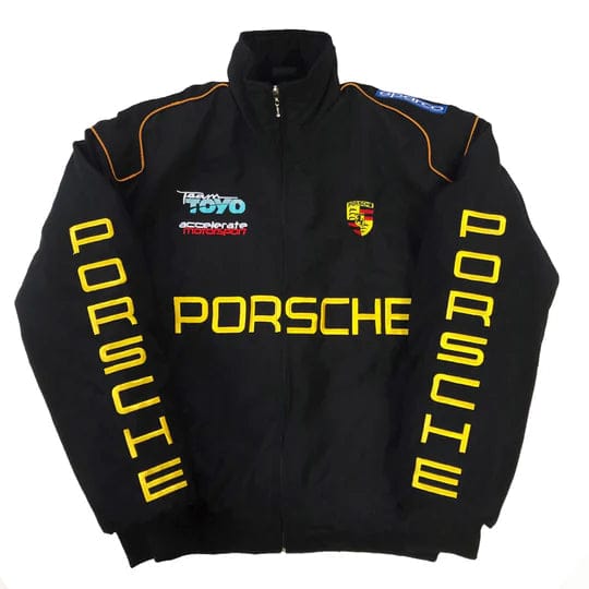 Porche Vintage Racing Embroidry  Jacket