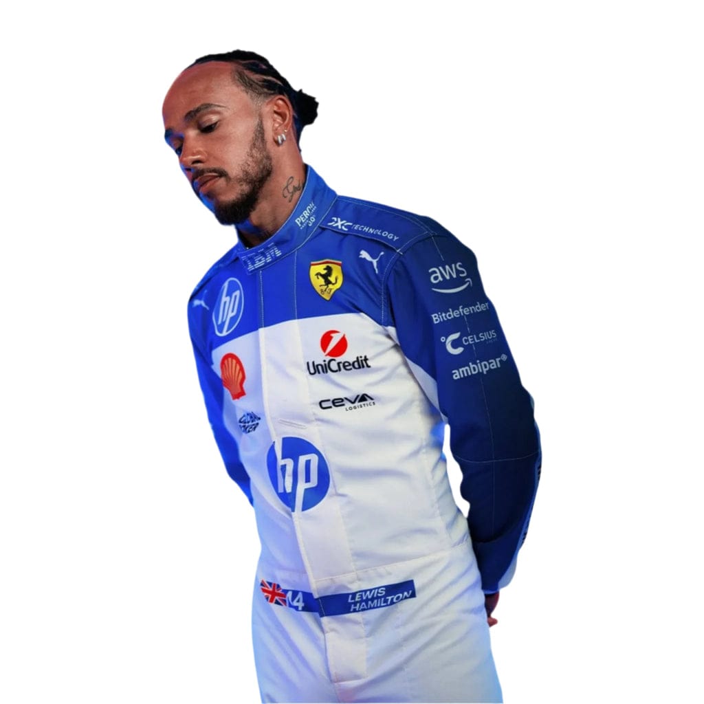 F1 Lewis Hamilton 2025 Ferrari Racing Miami GP Race Suit