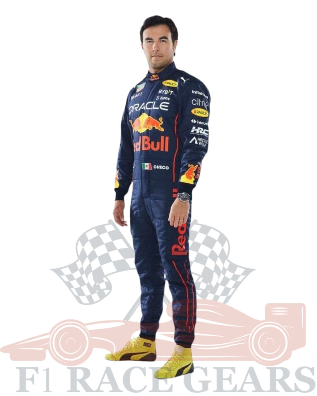 F1 Sergio perez Red bull Honda Oracle 2022 race suit