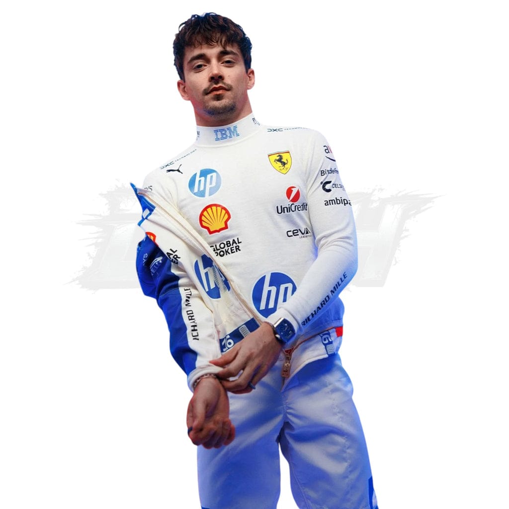 F1 Charles Leclerc 2025 Ferrari Racing Miami GP Race Suit