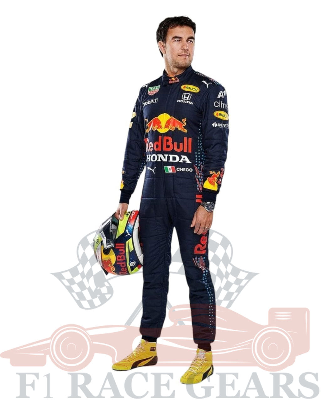 F1 Sergio perez Red Bull Honda 2021 racing suit
