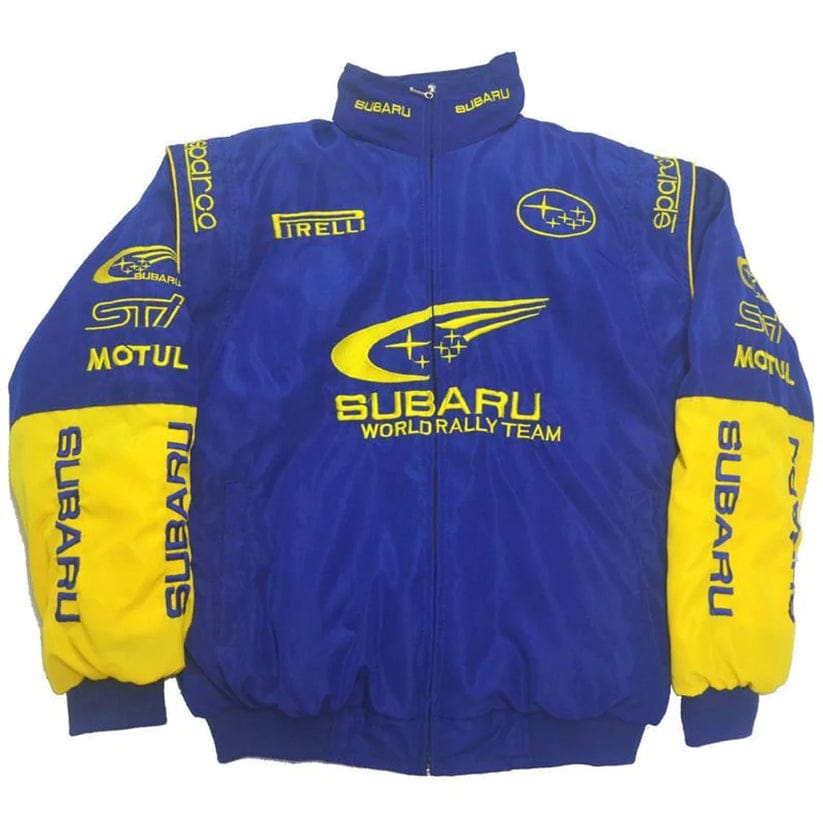 Subaru Vintage Racing Embroidry Jacket Blue