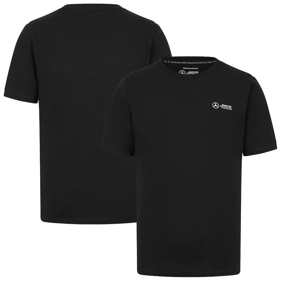 Mercedes AMG Petronas F1 Small Logo T-Shirt – Black