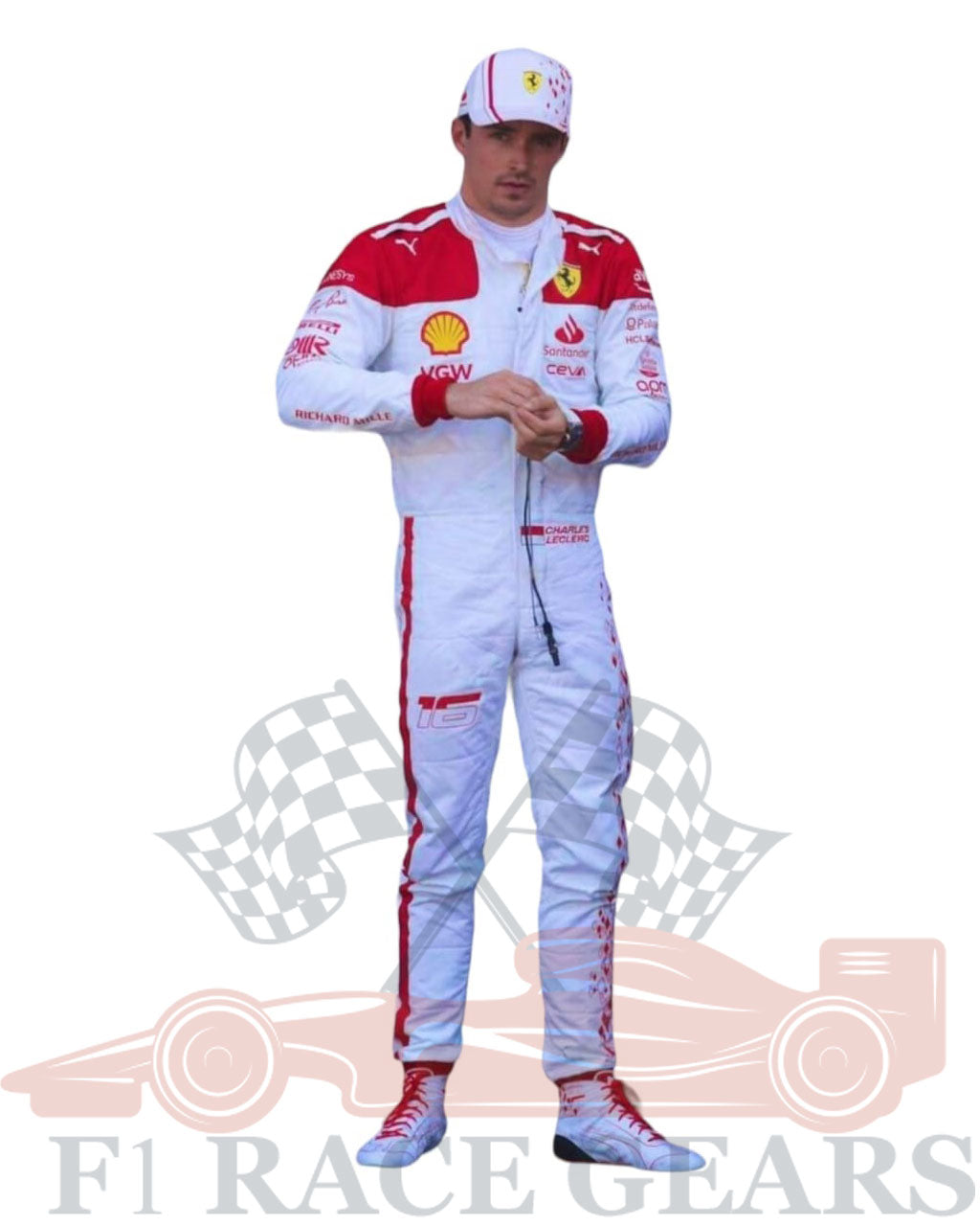 F1 Charles leclerc Monaco GP 2023  race suit