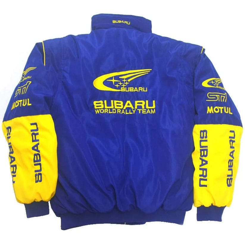 Subaru Vintage Racing Embroidry Jacket Blue