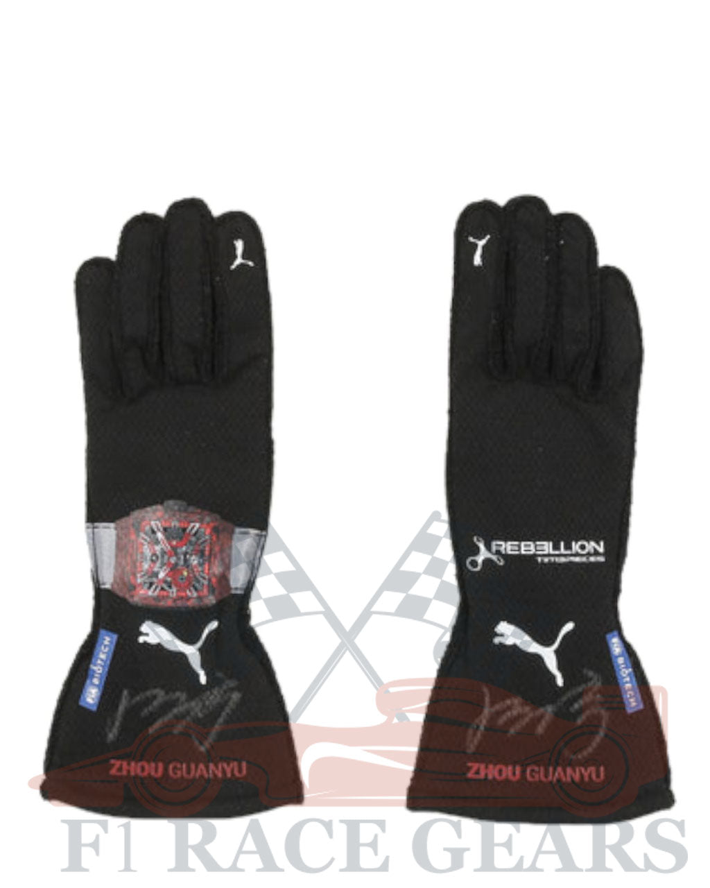 F1 Alfa Romeo Zhou Guanyu replica 2023 race gloves