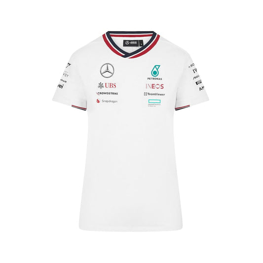 Mercedes AMG Petronas F1 2024 Team Driver T-Shirt - White – Womens