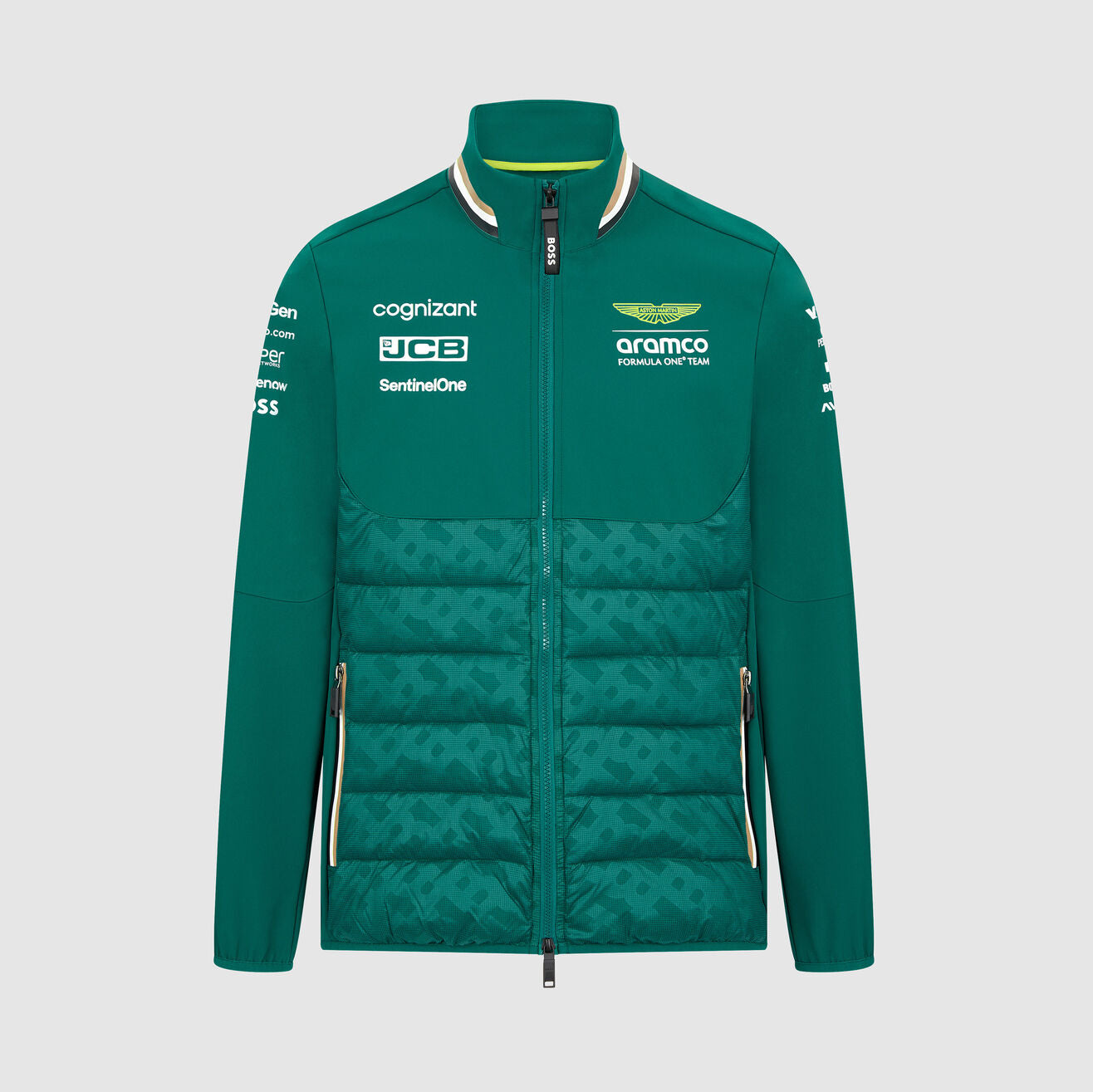 Aston Martin F1 Team 2024 Team Hybrid Embroidry  Jacket