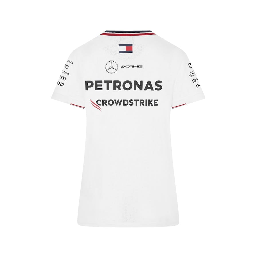 Mercedes AMG Petronas F1 2024 Team Driver T-Shirt - White – Womens