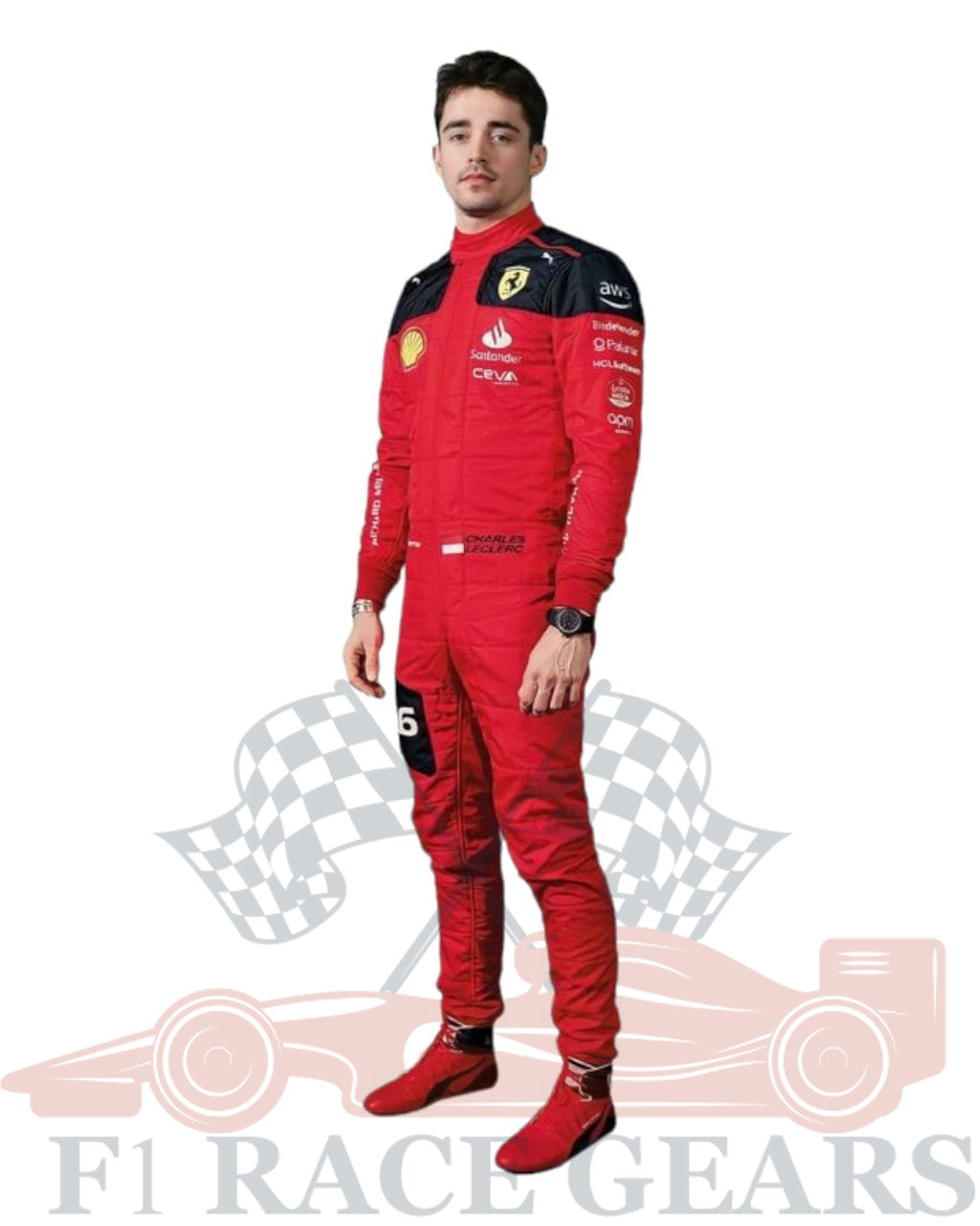 F1 Charles leclerc 2023 race  suit