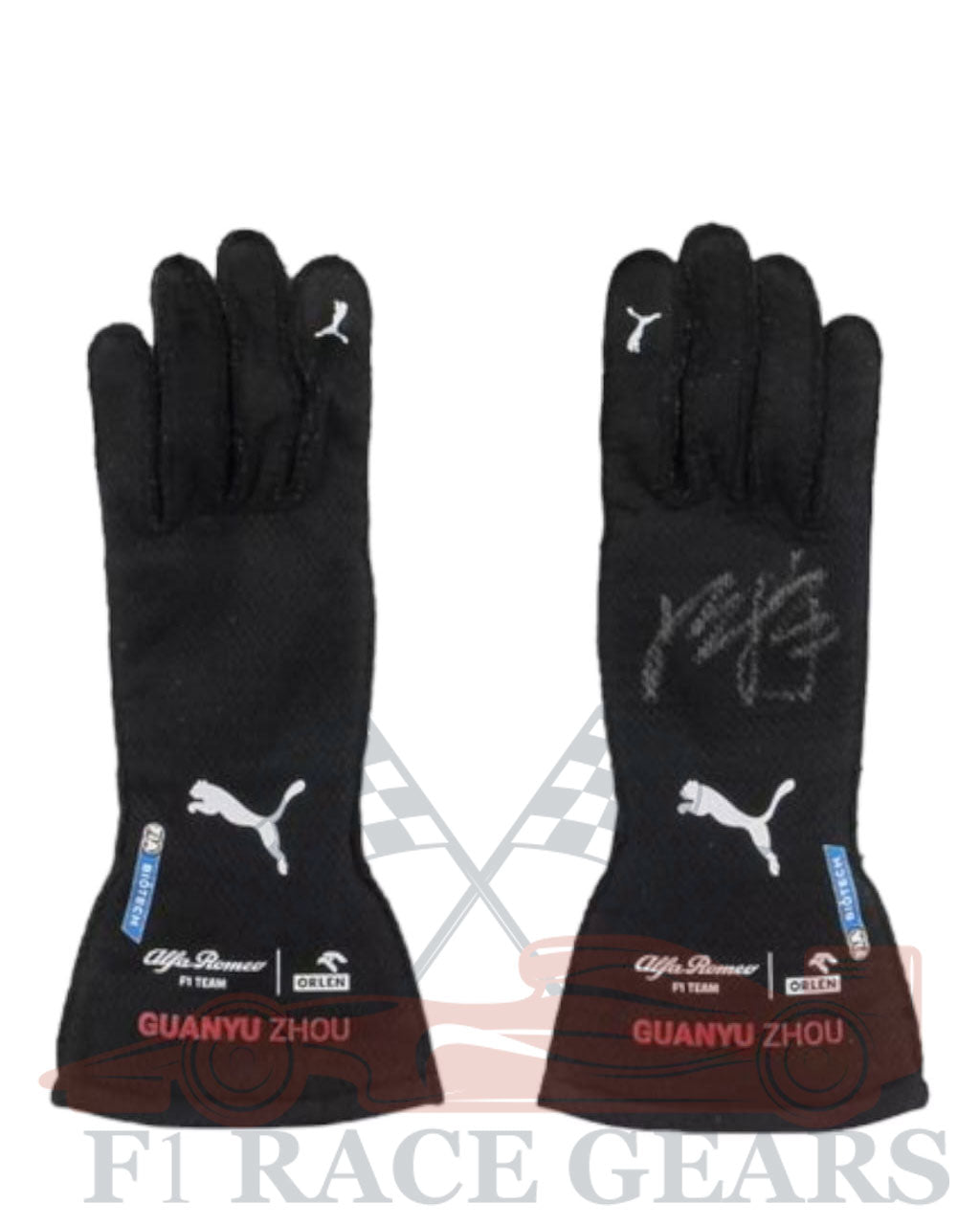 F1 Alfa Romeo Zhou Guanyu replica 2022 race gloves