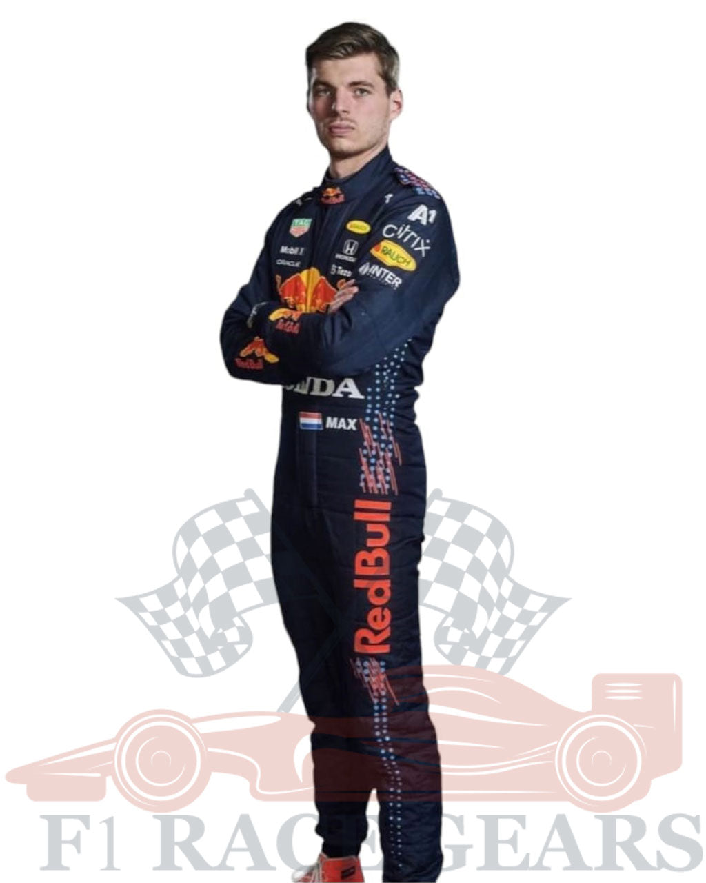 F1 Max verstappen Red bull Honda Oracle 2021 race suit