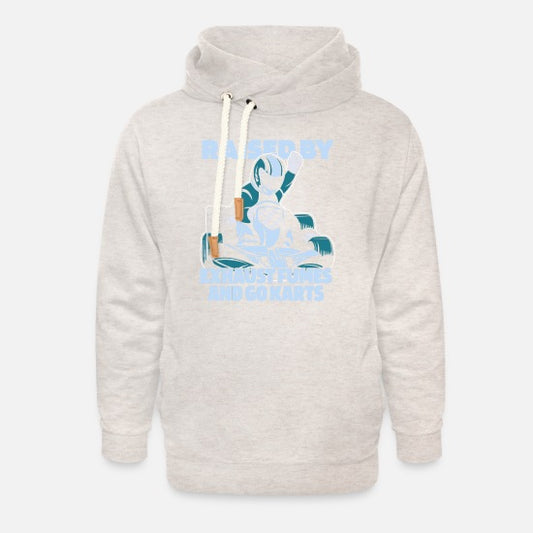 Go kart shawl collar White Hoddy