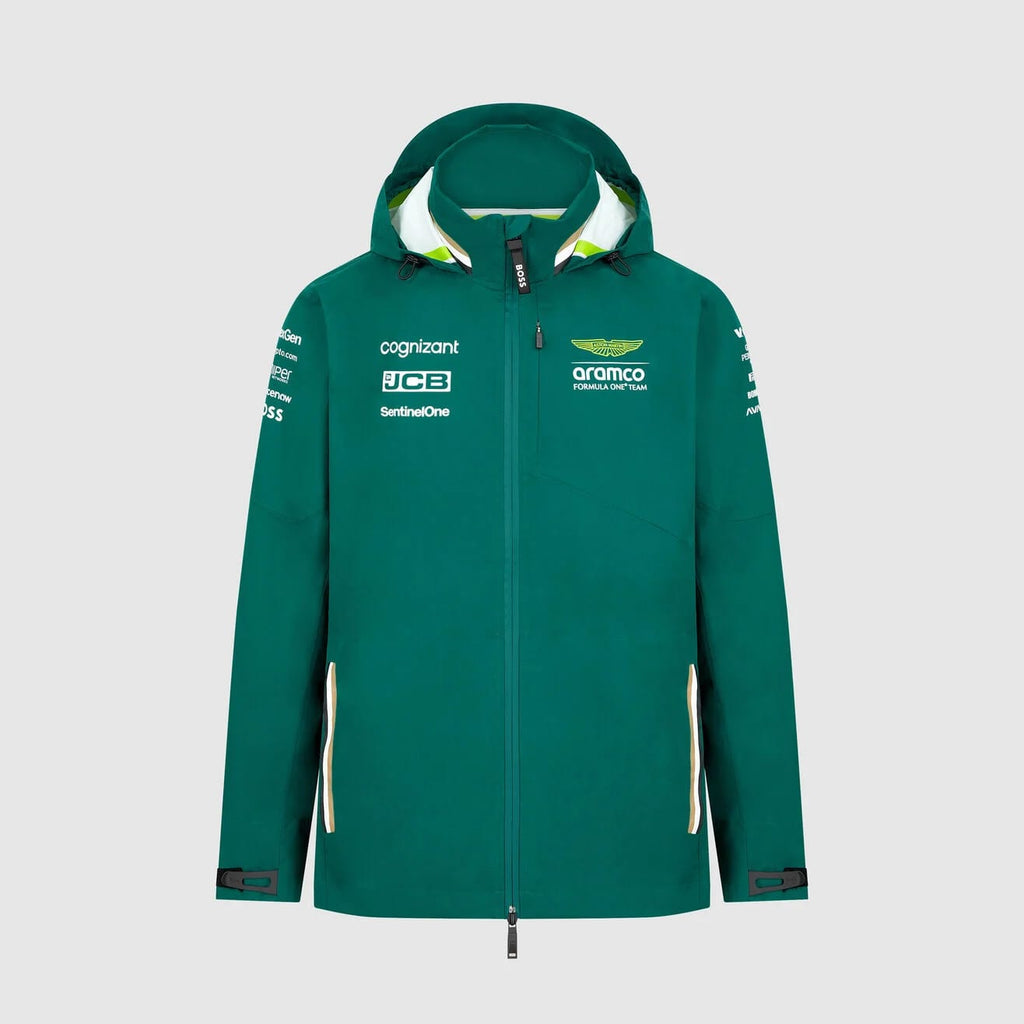 Aston Martin F1 Team 2024 Team Rain Embroidry Jacket