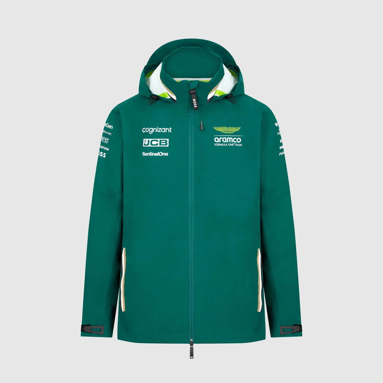 Aston Martin F1 Team 2024 Team Rain Embroidry Jacket