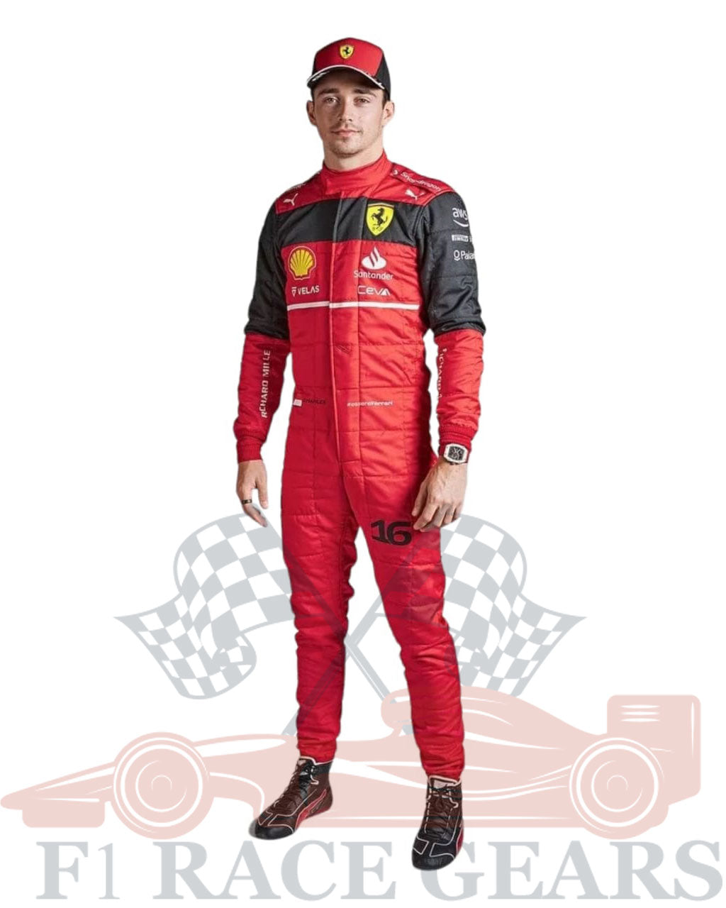 F1 Charles leclerc 2022 race  suit