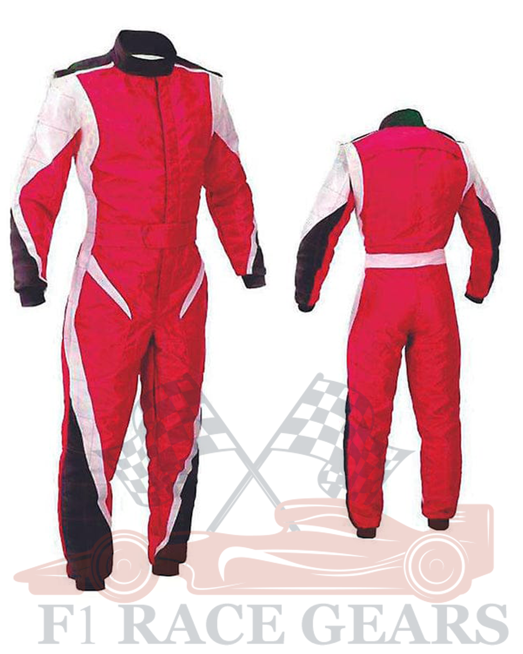 Go kart cardura race suit / red, black & white