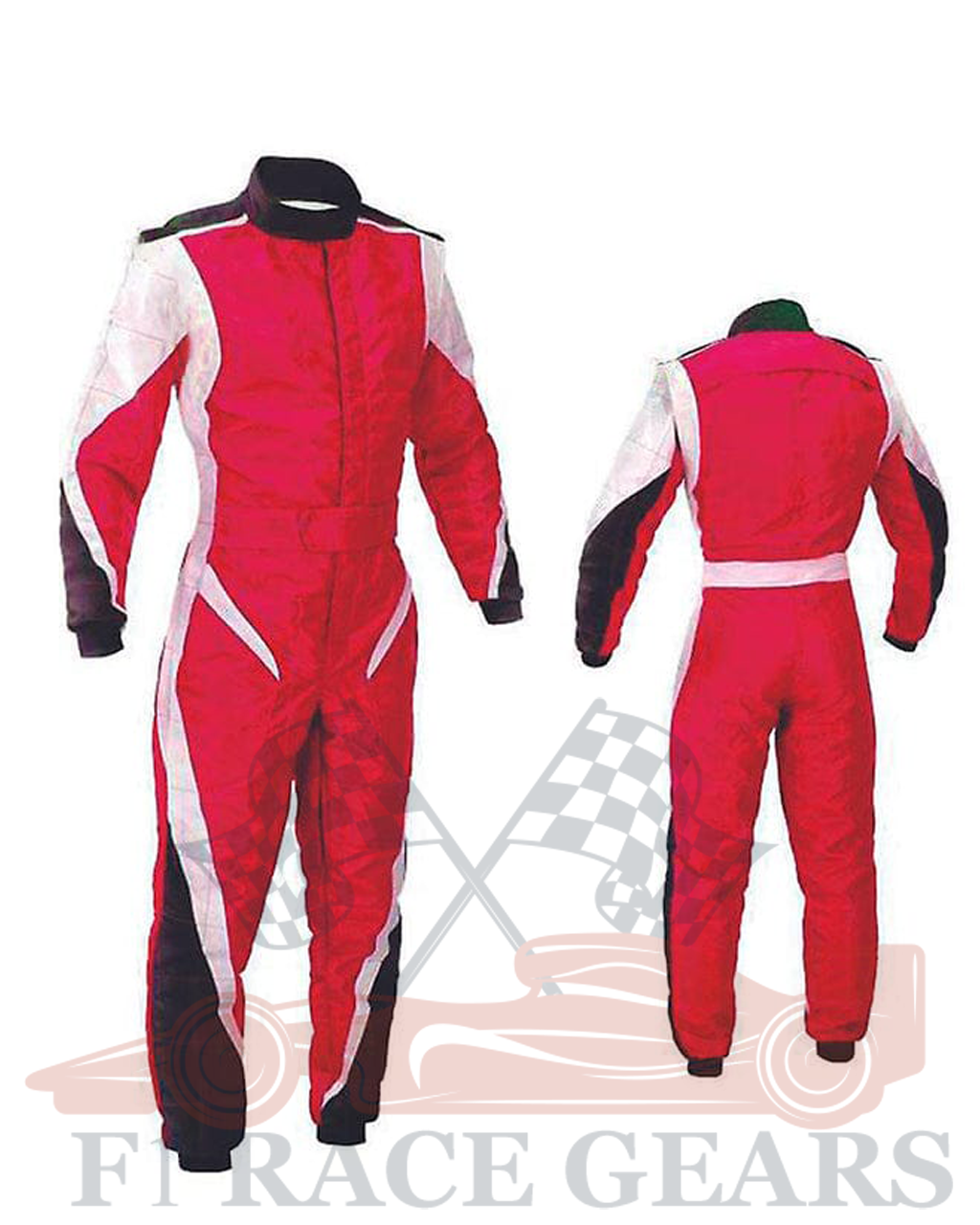 Go kart cardura race suit / red, black & white