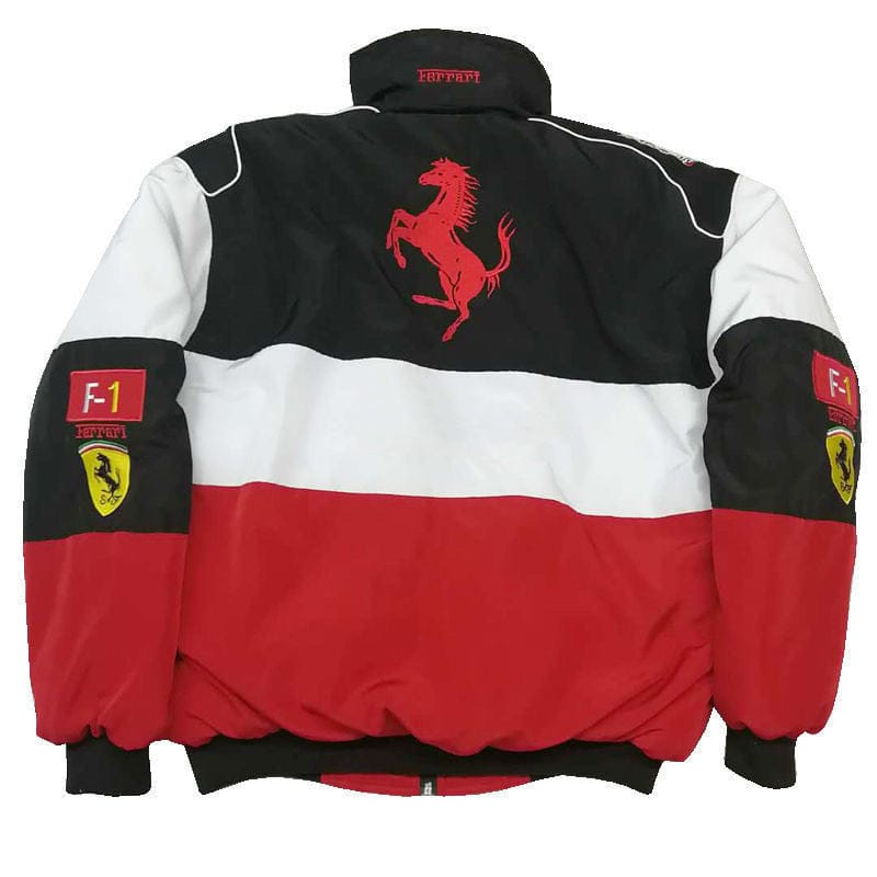 Ferrari Vintage F1 Jacket Embroidry Fire Proof  White