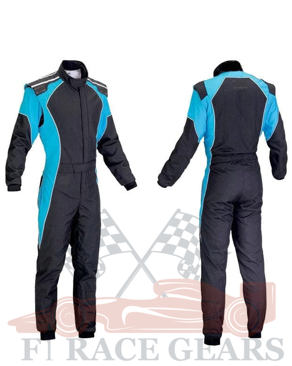 Go kart cardura race suit / blue & black