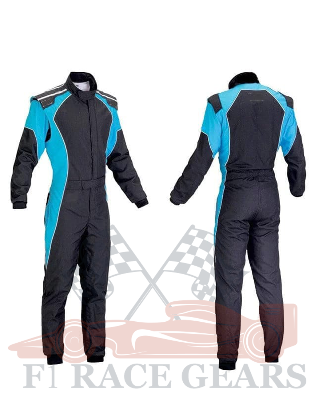 Go kart cardura race suit / blue & black