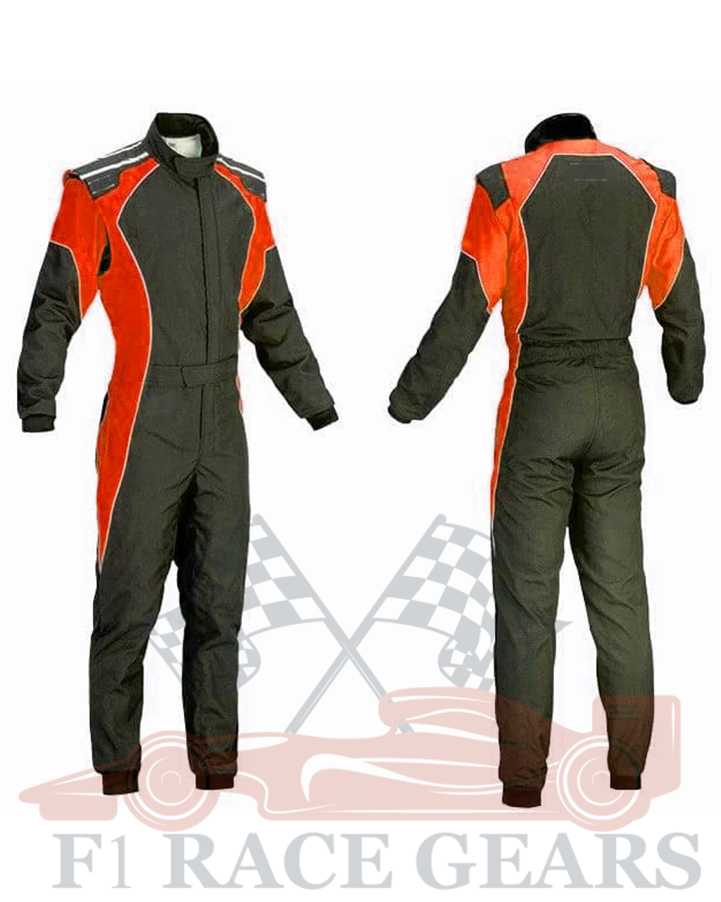 Go kart cardura race suit / red & black