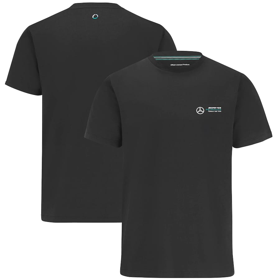 Mercedes AMG Petronas F1 Small Logo T-Shirt - Black