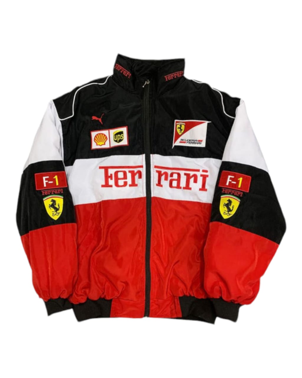 F1 Vintage Ferrari Jacket  Embroidry Fire Proof  Red