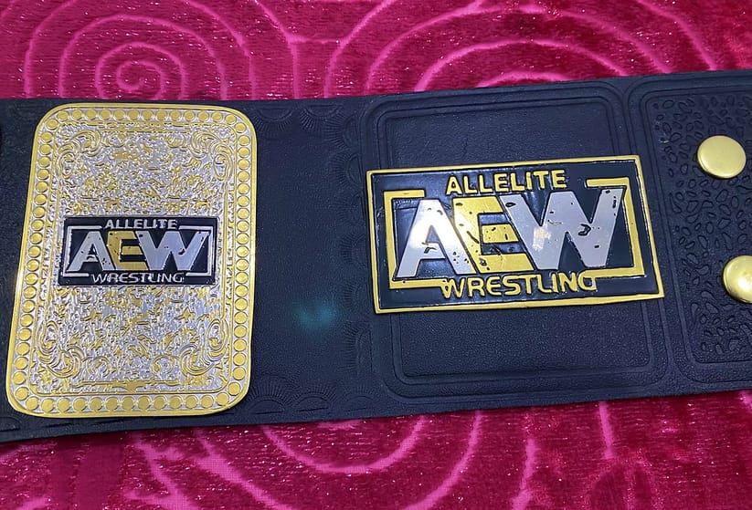 AEW TNT Wrestling Championship Title Heavy Weight Belt.