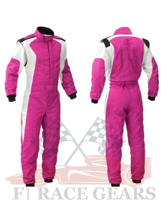 Pink & White women cardura race suit