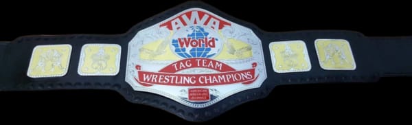 AWA World Tag Team Heavyweight Wrestling Championship Title Belt