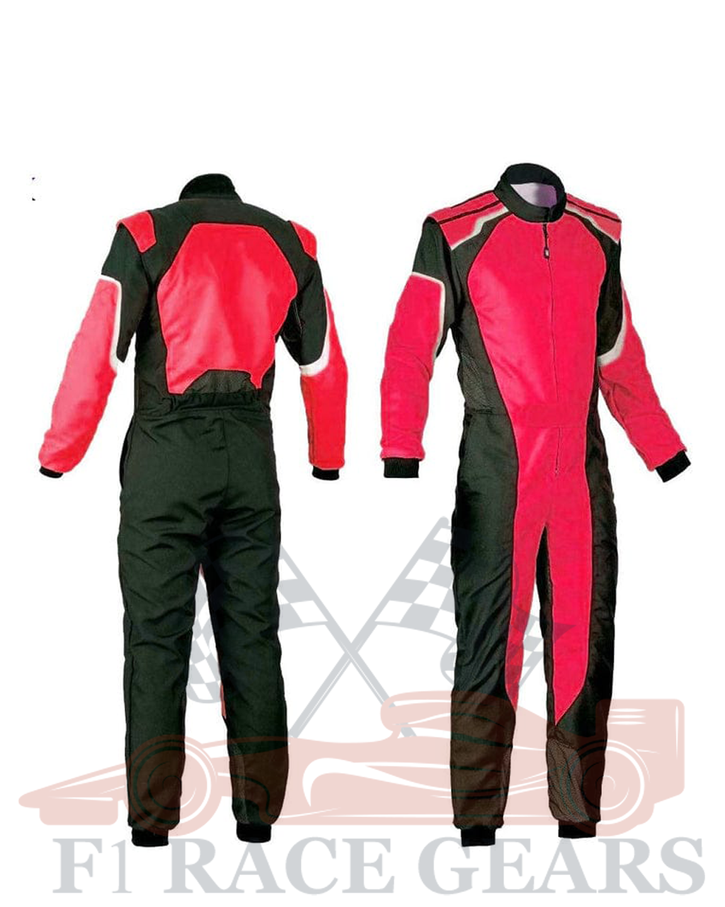 Go kart cardura race suit / red & black