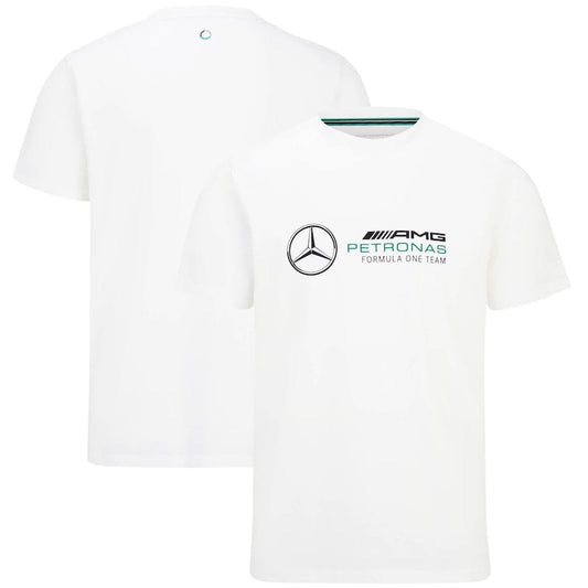Mercedes AMG Petronas F1 Large Logo T-Shirt - White – Unisex