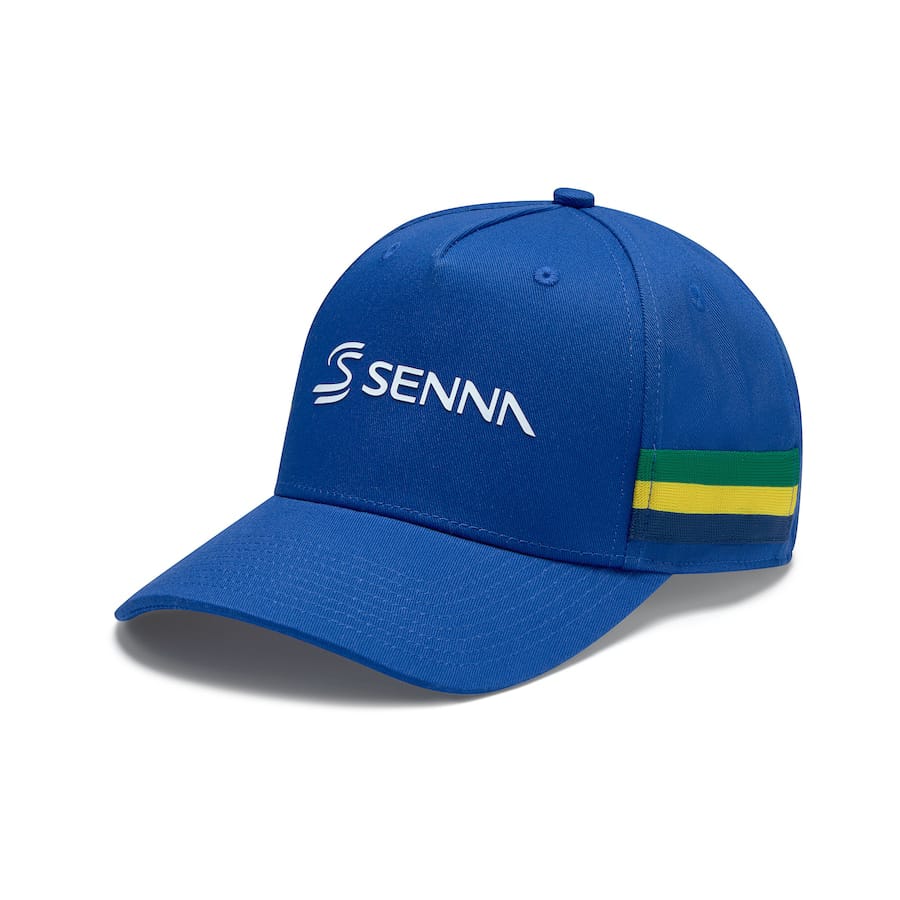 Ayrton Senna Stripe Cap - Navy