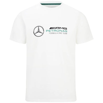 Mercedes AMG Petronas F1 Large Logo T-Shirt - White – Unisex