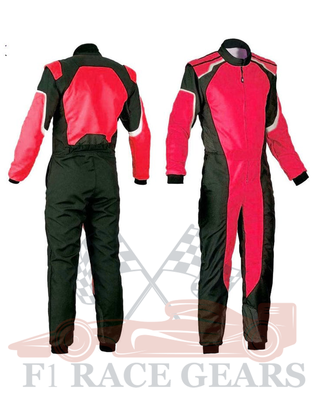 Go kart cardura race suit / red & black