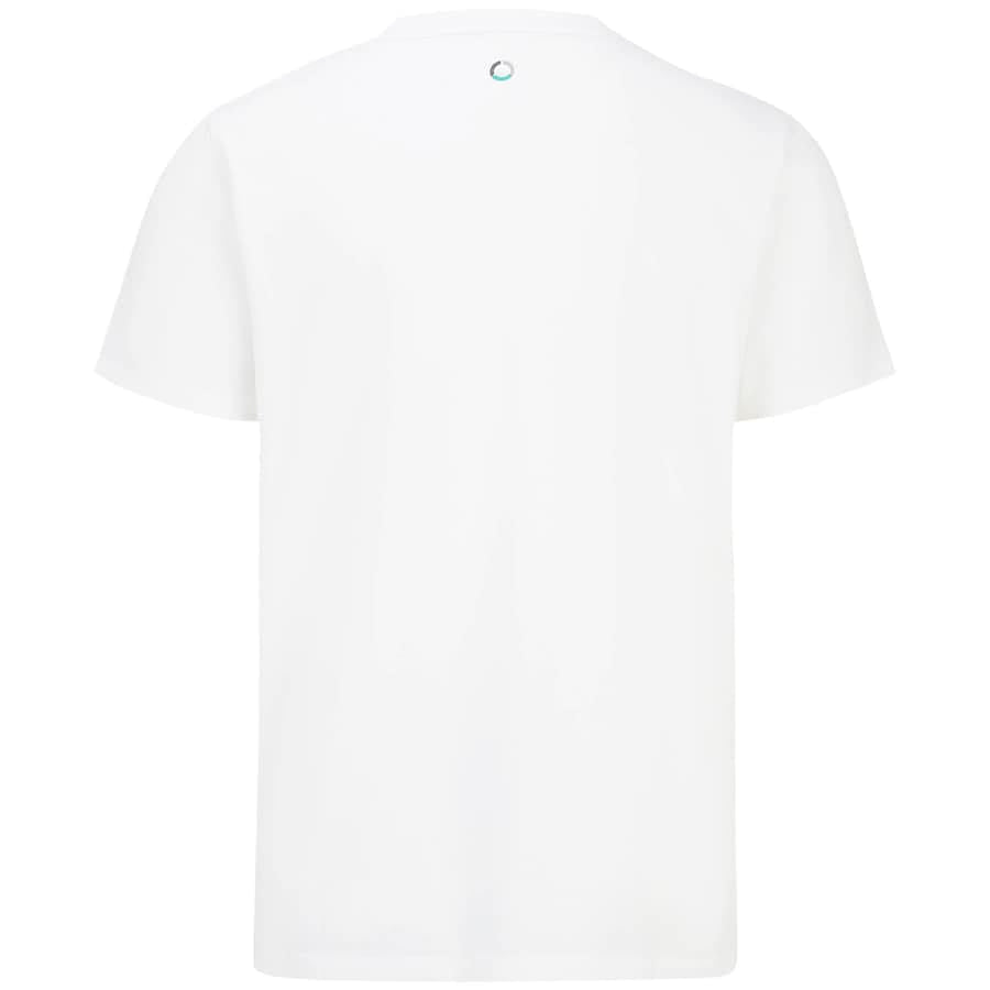 Mercedes AMG Petronas F1 Large Logo T-Shirt - White – Unisex