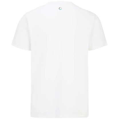 Mercedes AMG Petronas F1 Large Logo T-Shirt - White – Unisex