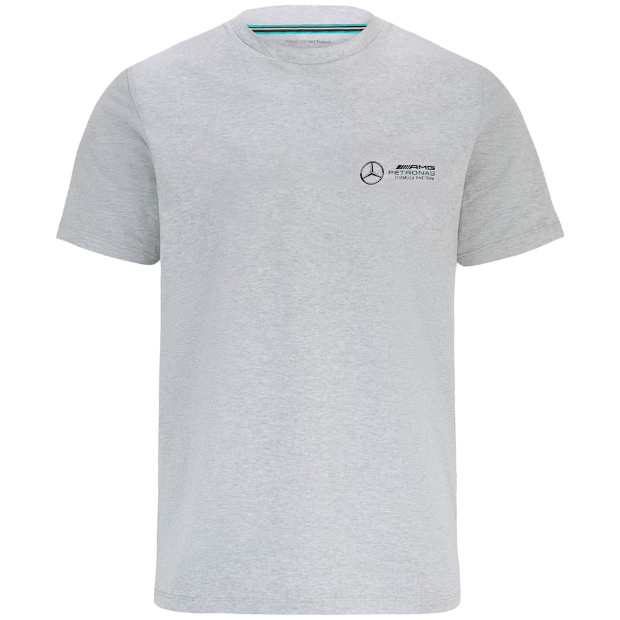 Mercedes AMG Petronas F1 Small Logo T-Shirt - Grey