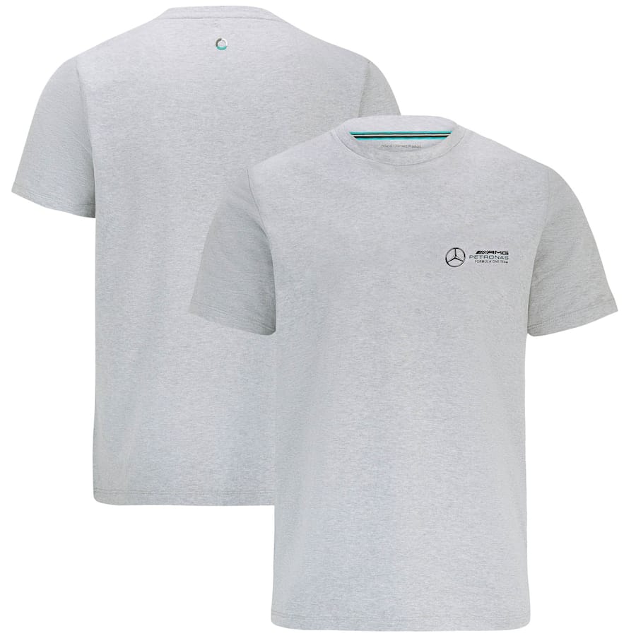 Mercedes AMG Petronas F1 Small Logo T-Shirt - Grey