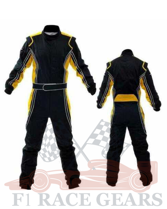 Go kart cardura race suit / black & orange