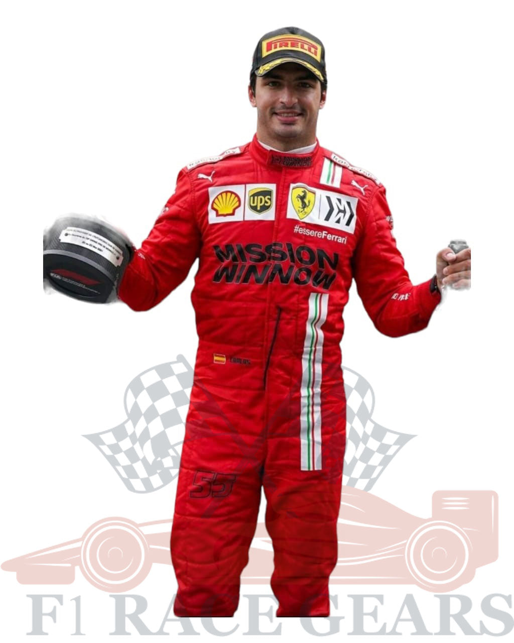 F1 Carlos Sainz 2021 race  suit
