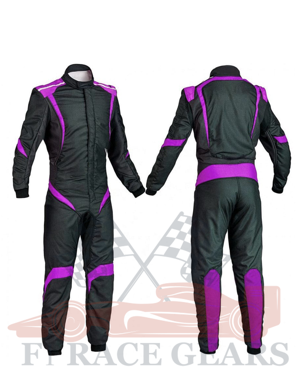 Go kart cardura race suit / black & purple