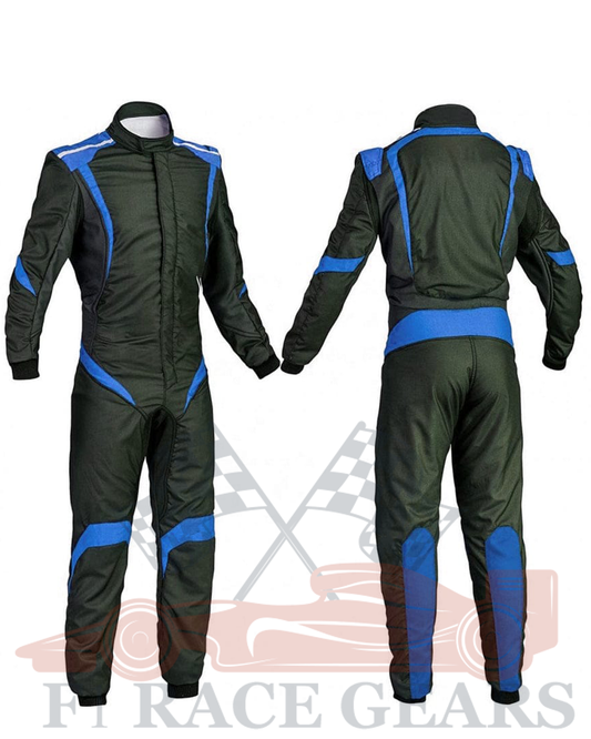 Go kart cardura race suit / Black & Blue