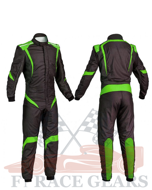 Go kart cardura race suit / Black & Green