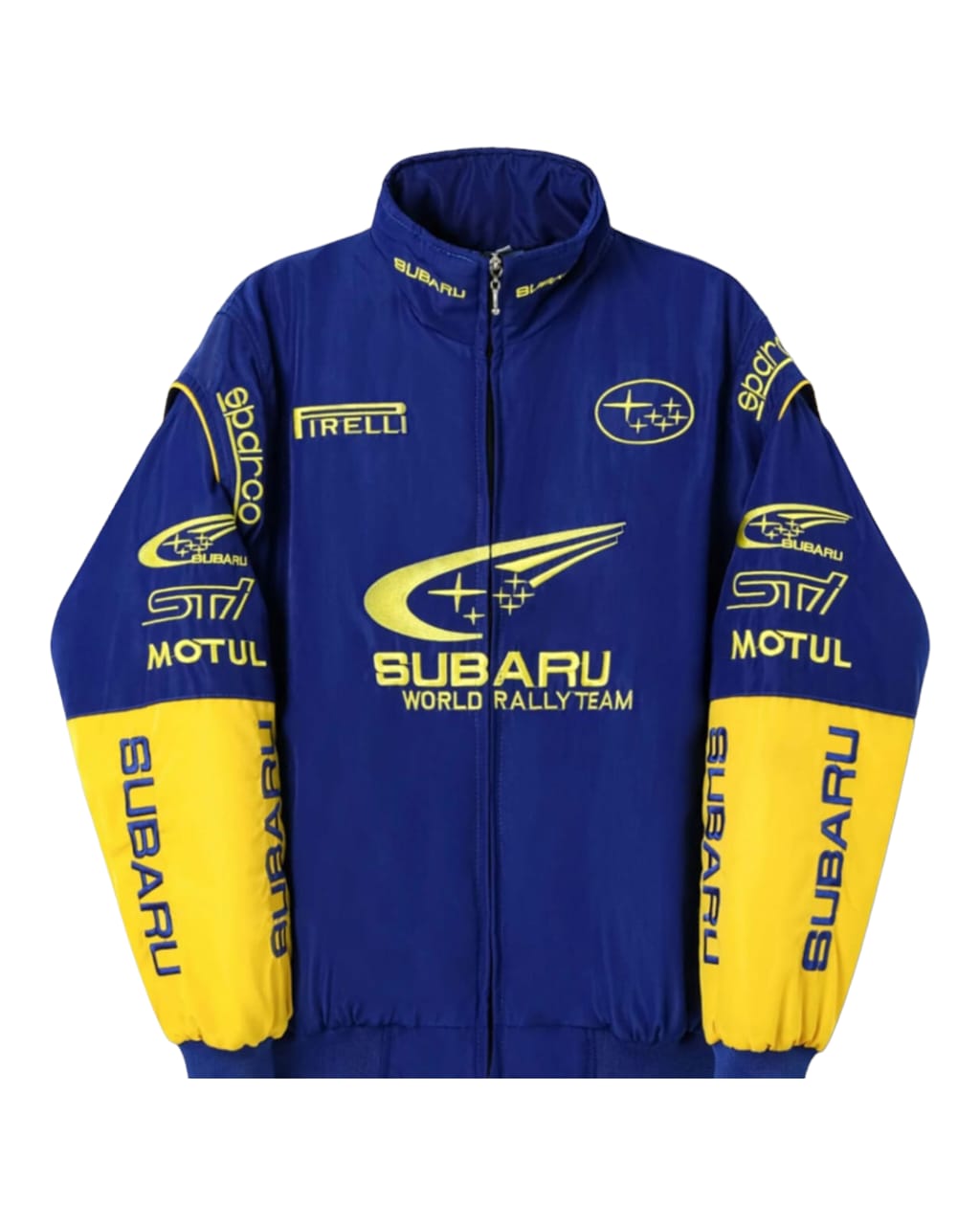 Subaru Rally Vintage Blue Embroidry Jacket
