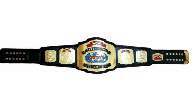 WCW World Television Championship Wrestling Title Belt