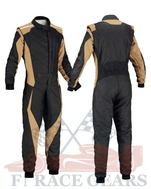 Go kart cardura race suit / black & Brown