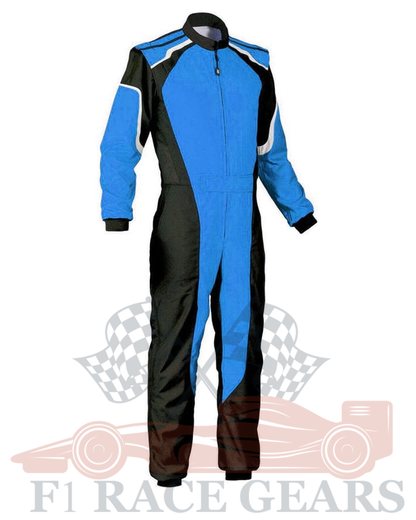 Go kart women/men cardura race suit / Blue & Black
